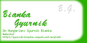 bianka gyurnik business card